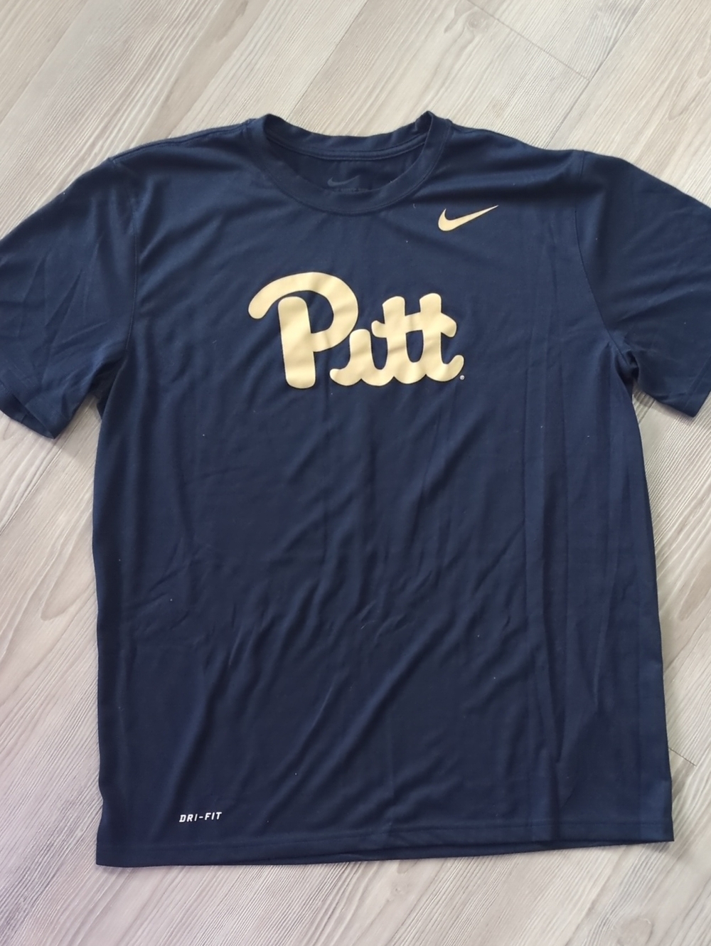 Nike Dri-FIT Pitt Panthers Performance T-Shirt Navy Gold Men's Large NCAA